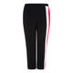 MARINA RINALDI BLACK TROUSER WITH RED INSERT DETAIL