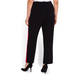 MARINA RINALDI BLACK TROUSER WITH RED INSERT DETAIL