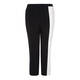 MARINA RINALDI BLACK TROUSER WITH CREAM INSERT DETAIL