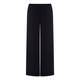 MARINA RINALDI BLACK TRIACETATE PALAZZO TROUSERS