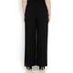 MARINA RINALDI BLACK TRIACETATE PALAZZO TROUSERS