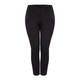 MARINA RINALDI BLACK COTTON SATEEN TROUSERS