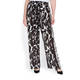 MARINA RINALDI PRINTED, PURE SILK PALAZZO TROUSER