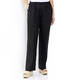 MARINA RINALDI LINEN PULL ON TROUSERS BLACK