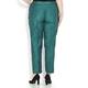 Marina Rinaldi emerald crushed linen & silk TROUSERS