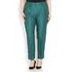 Marina Rinaldi emerald crushed linen & silk TROUSERS