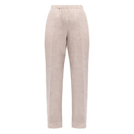 Marina Rinaldi Flax Linen Trousers Sand  - Plus Size Collection