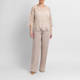 Marina Rinaldi Flax Linen Trousers Sand 