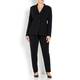 MARINA RINALDI BLACK TROUSERS NARROW LEG