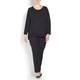 MARINA RINALDI BLACK KNITTED TUNIC