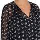 MARINA RINALDI NAVY SILK ORIGAMI PRINT TUNIC