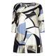 MARINA RINALDI PURE SILK ART DECO TUNIC