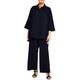 Marina Rinaldi Triacetate Tunic Navy