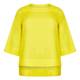 MARINA RINALDI LINEN TUNIC YELLOW