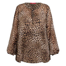 Marina Rinaldi Georgette Animal Print Tunic  - Plus Size Collection