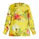 Marina Rinaldi Pure Silk Botanical Print Tunic Yellow 