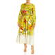 Marina Rinaldi Pure Silk Botanical Print Tunic Yellow 