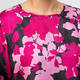 Marina Rinaldi Pure Silk Twill Printed Tunic Black and Pink 