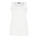 MARINA RINALDI SLEEVELESS ROUND NECK LINEN TUNIC