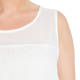 MARINA RINALDI SLEEVELESS ROUND NECK LINEN TUNIC