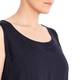 MARINA RINALDI LONG NAVY LINEN VEST