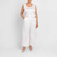 Marina Rinaldi Satin Front Vest Ivory 