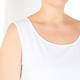 MARINA RINALDI SLEEVELESS COTTON JERSEY VEST WHITE 