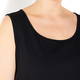 MARINA RINALDI SLEEVELESS COTTON JERSEY VEST BLACK
