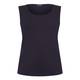 MARINA RINALDI ROUND NECK STRETCH JERSEY VEST BLACK