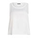 Marina Rinaldi Satin and Jersey Vest White 