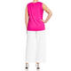 Marina Rinaldi Satin and Jersey Vest Fuchsia