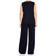 Marina Rinaldi Satin and Jersey Vest Navy