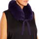 Marina Rinaldi Fox Fur Collar Violet