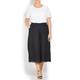 Marina Rinaldi black linen CULOTTES