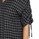 MARINA RINALDI VIRGIN WOOL BLACK CHECK DRESS