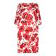 Marina Rinaldi floral print silk twill DRESS