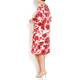 Marina Rinaldi floral print silk twill DRESS