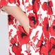 Marina Rinaldi floral print silk twill DRESS