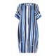 Marina Rinaldi painterly style stripe silk DRESS