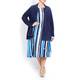 Marina Rinaldi painterly style stripe silk DRESS