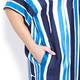 Marina Rinaldi painterly style stripe silk DRESS