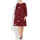 MARINA RINALDI FLORAL PRINT DRESS