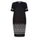 Marina Rinaldi geometric jacquard pattern DRESS