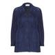 Marina Rinaldi blue suede 3-button JACKET