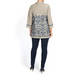 MARINA RINALDI LINEN EMBROIDERED JACKET