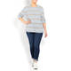 MARINA RINALDI KNITTED TUNIC PALE BLUE