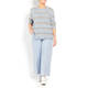 MARINA RINALDI KNITTED TUNIC PALE BLUE