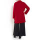 MARINA RINALDI LONG COLLARED KNIT CARDIGAN RED