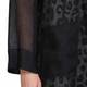 MARINA RINALDI LINEN VOILE LONGLINE JACKET BLACK