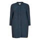 MARINA RINALDI JAQUARD LONG JACKET IN TEAL